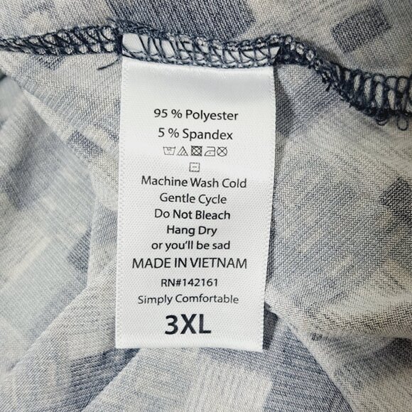 LulaRoe Women's Geometric Print Black Lavender Maxi Modest Casual Skirt sz 3XL - Picture 8 of 8